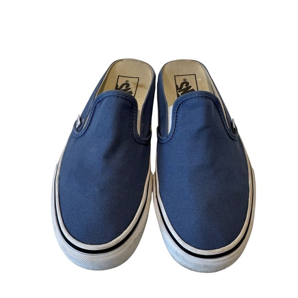 Vans Classic RARE Slip-on Solid Blue Mules 507452 Women‎ Size 6 S1 - Picture 2 of 6